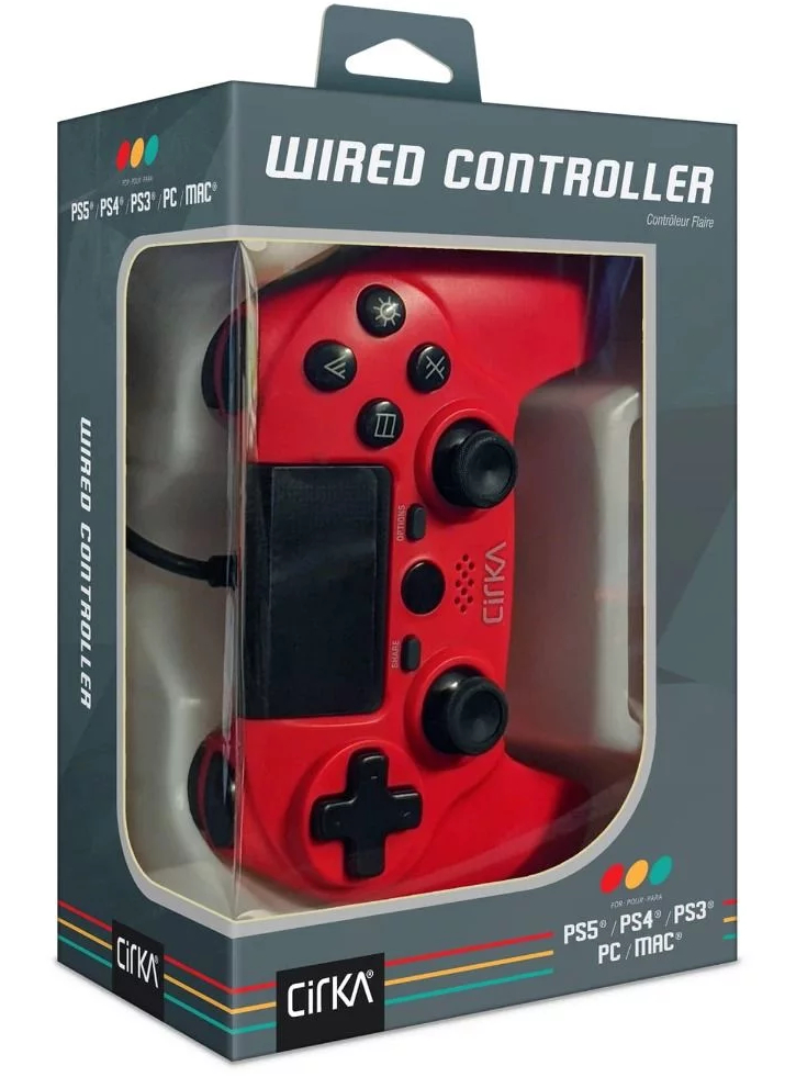Controller Hyperkin Nuforce Wired Red - Playstation 4/PC
