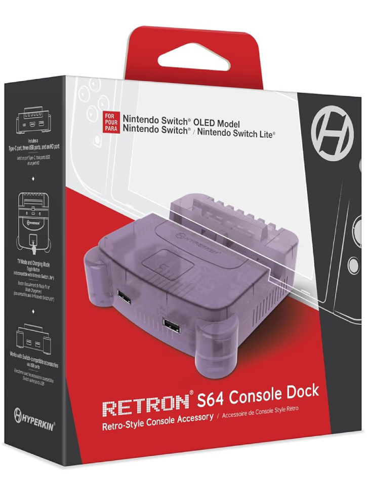 Hyperkin Retron S64 Console Dock Purple - Nintendo Switch