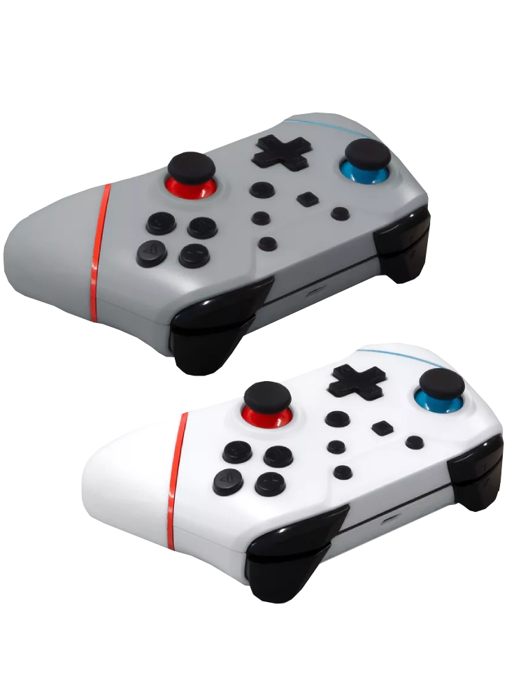 Controller Hyperkin Nuchamp Wireless Switch/Oled (2in1 Pack) White,Wizard Silver - Nintendo Switch