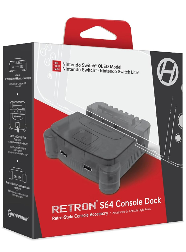 Hyperkin Retron S64 Console Dock Smoke Gray - Nintendo Switch