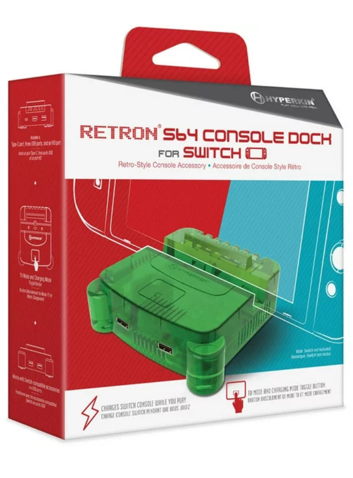 Hyperkin Retron S64 Console Dock Lime Green - Nintendo Switch
