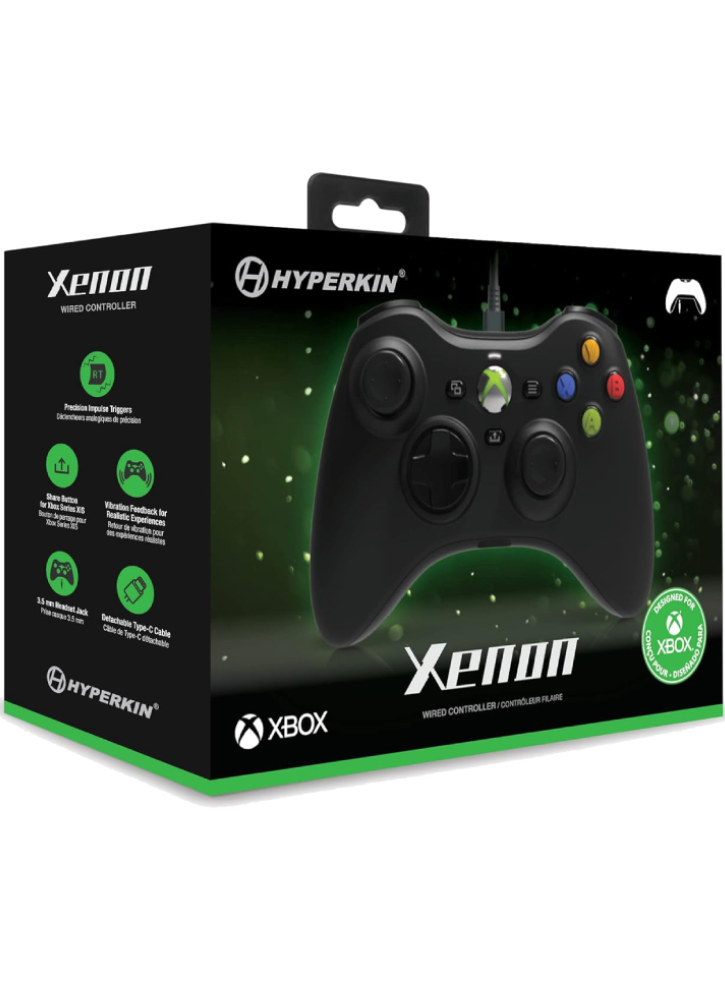 Controller Hyperkin Xenon Wired Black - Xbox Series X