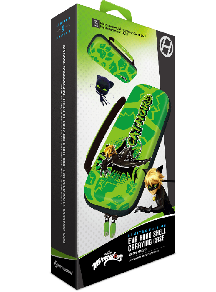 Hard Case Hyperkin Official Miraculous Cat Noir (Switch/Oled/Lite) - Nintendo Switch