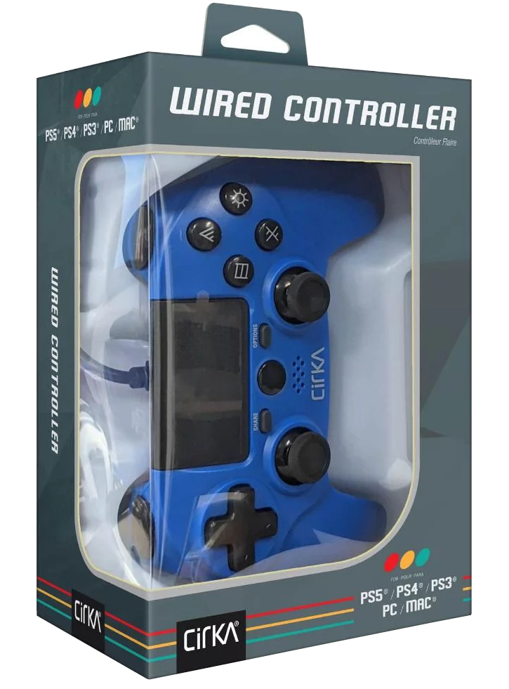 Controller Hyperkin Nuforce Wired Blue - PS4/PC