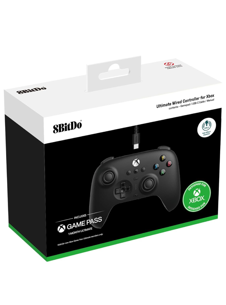 Controller 8BitDo Ultimate Wired Hall Ed/Black - Xbox Series X