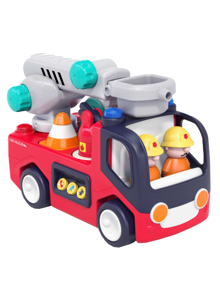 Kinder and Kids Fire truck with lights music & Movement (K10107)
