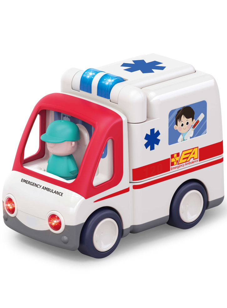 Kinder and Kids Ambulance with lights, music & movement (K10106)