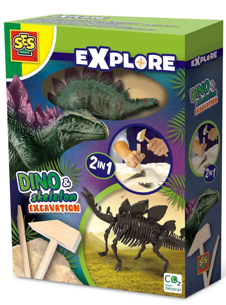 SES Creative Excavation Triceratops and Skeleton (S25094)
