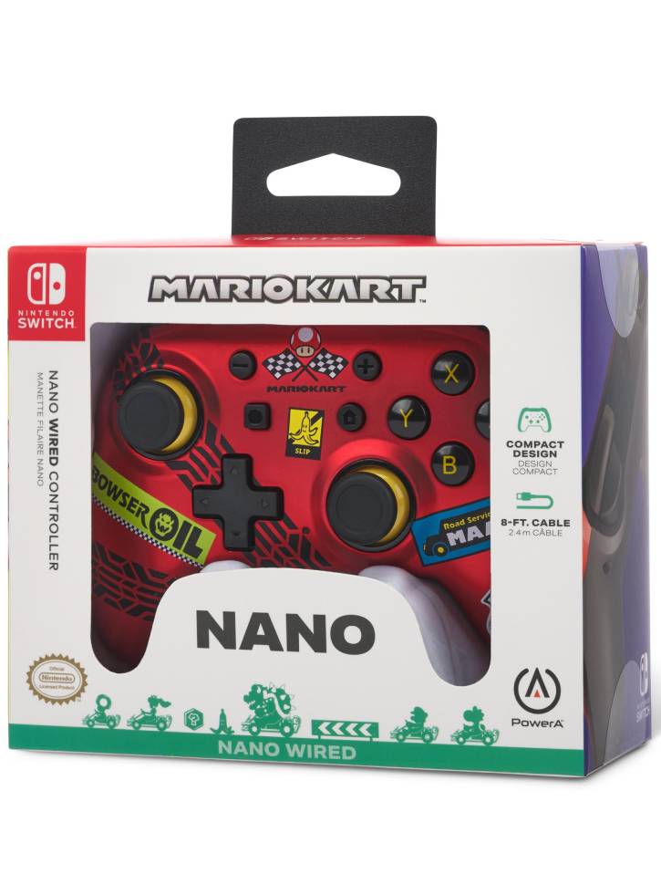Controller PowerA Nano Wired Mario Kart Racer Red - Nintendo Switch