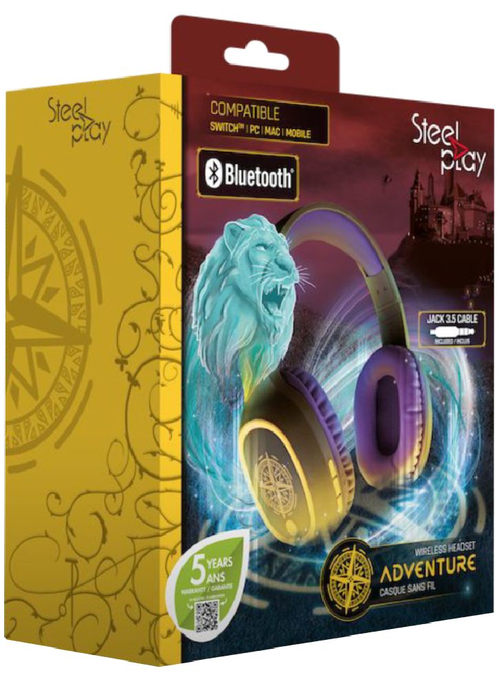 Headset SteelPlay Adventure Wireless Magic Brown - Nintendo Switch
