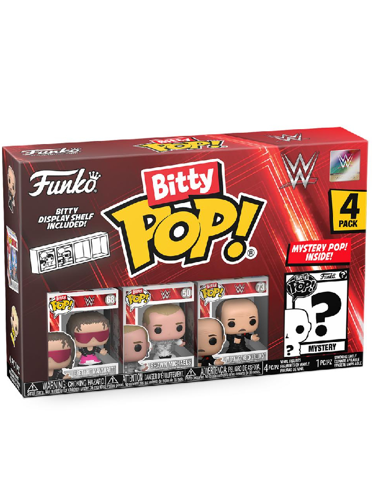 Funko Bitty Pop 4-Pack WWE Bret Hart