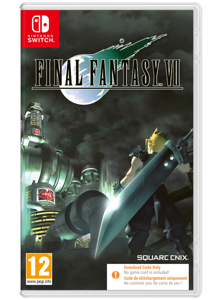 Final Fantasy VII & Final Fanatsy VIII Remastered Twin Pack (Code in a Box) - Nintendo Switch
