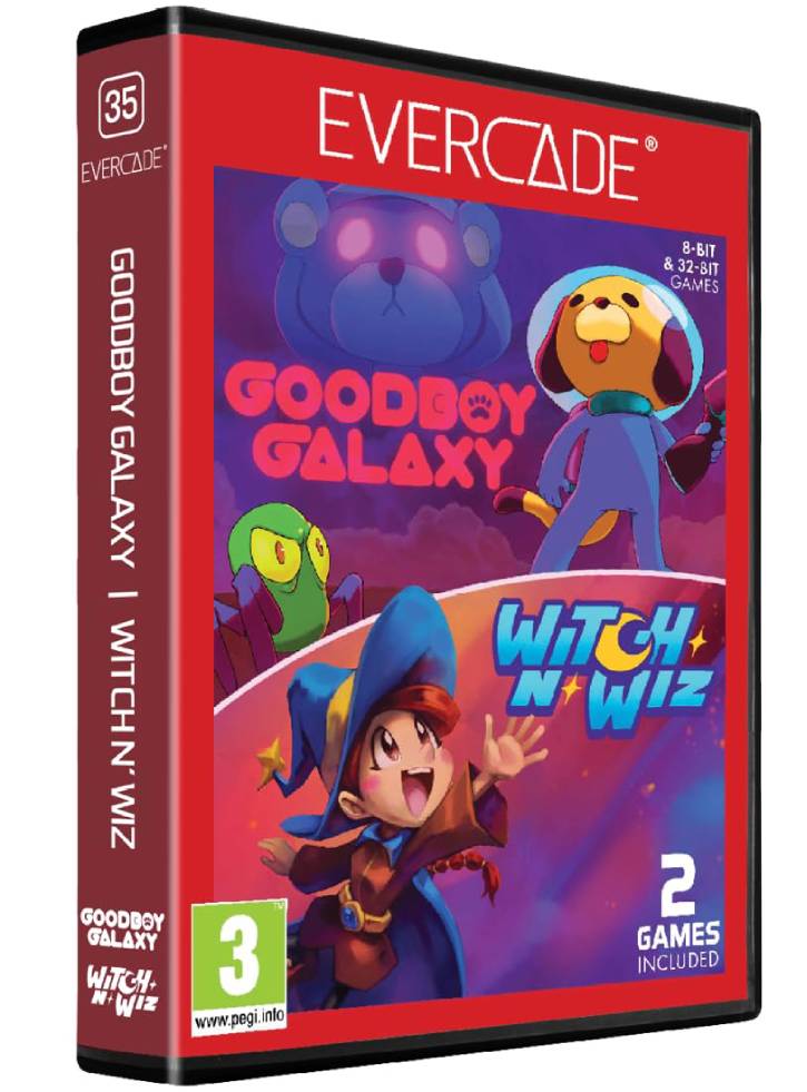 Blaze Evercade Goodboy Galaxy/Witch n'Wiz
