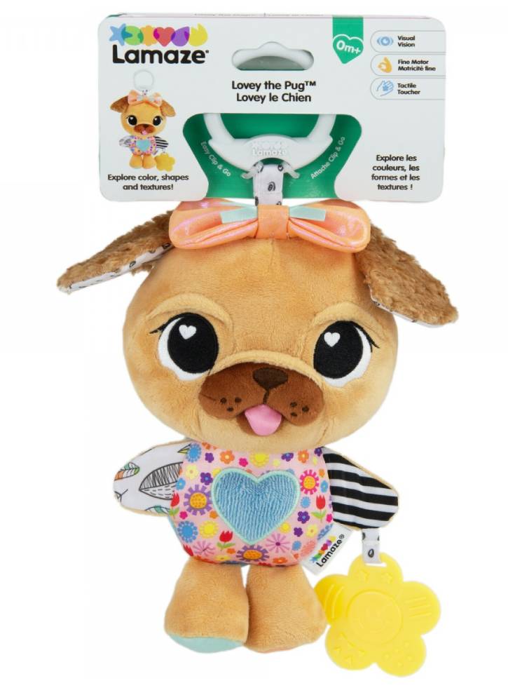 Lamaze Lovey the Pug Clip & Go (827496)