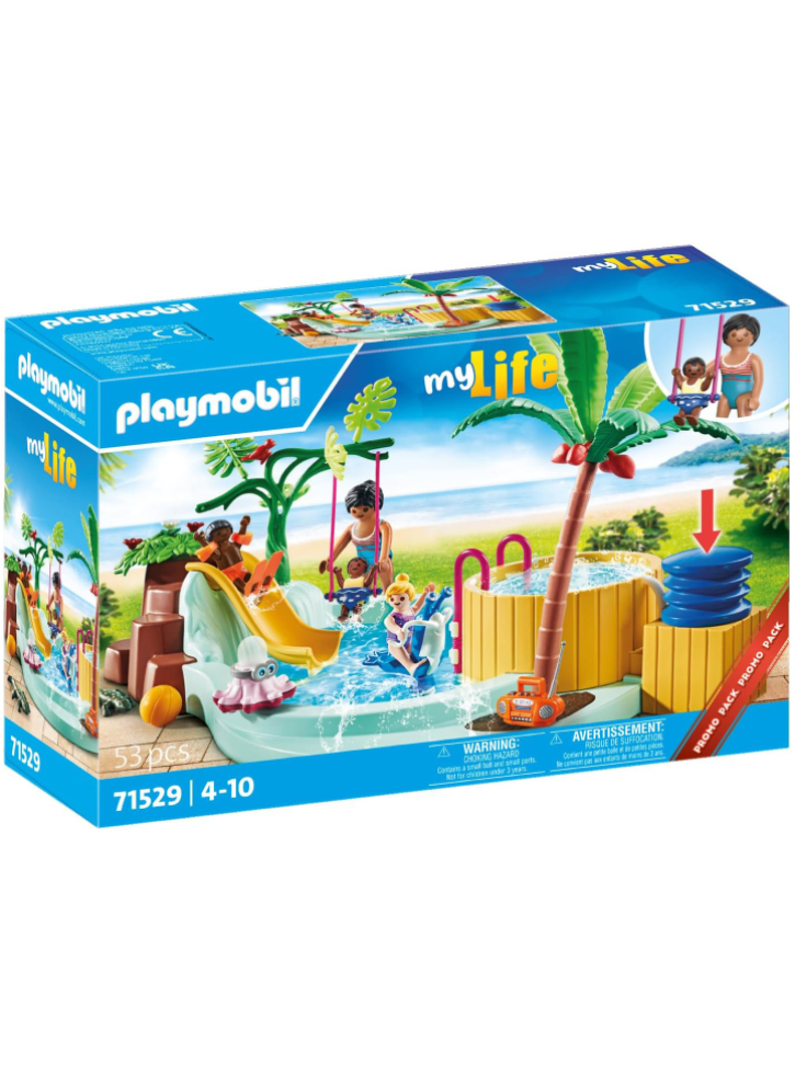 Playmobil Children's pool with whirlpool (71529)