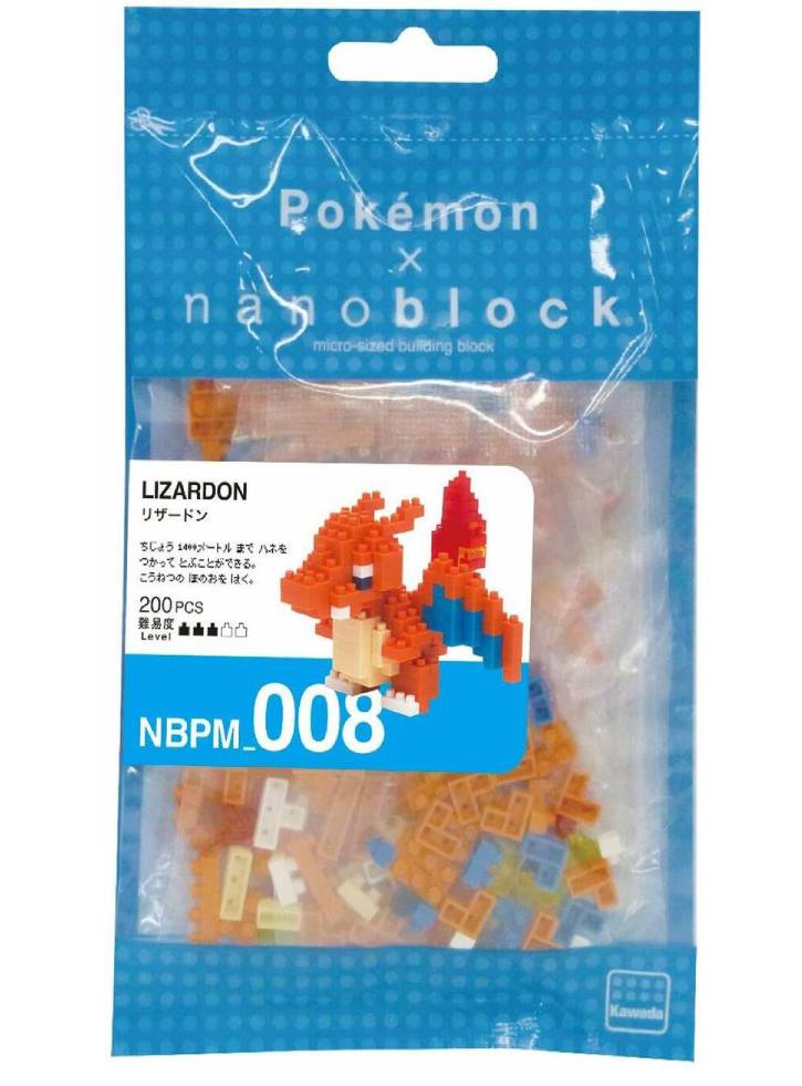 Bandai Nanoblock Pokemon Charizard Building Block (NBPM008)