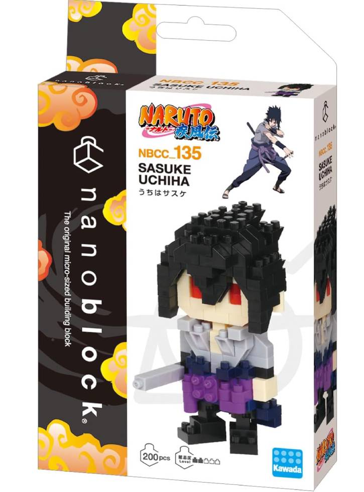 Bandai Nanoblock Naruto Sasuke Building Block (NBCC135)