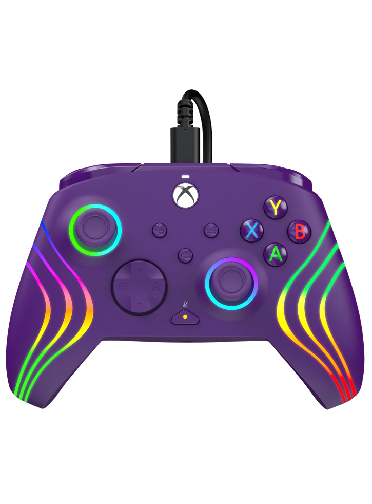 Controller PDP Afterglow Wave Wired Purple - Xbox Series X