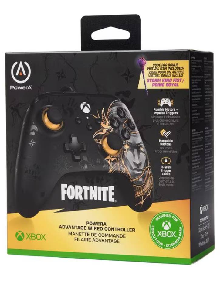Controller PowerA Advantage Wired Midas Fortnite - Xbox Series X