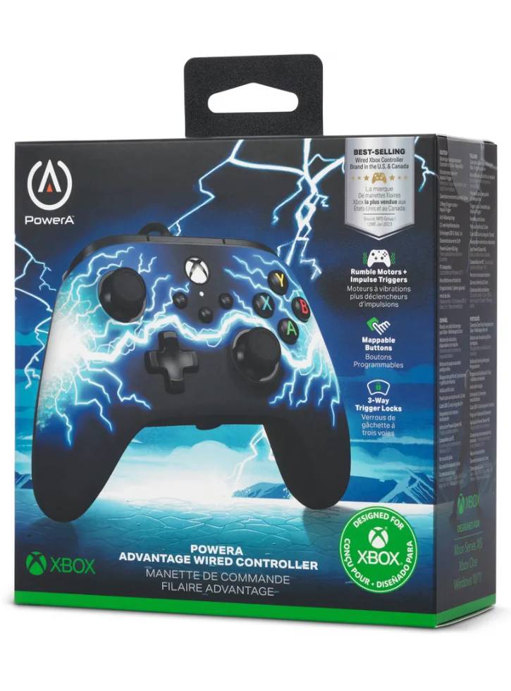 PowerA Advantage Wired Controller Arc Lightning - Xbox Series X