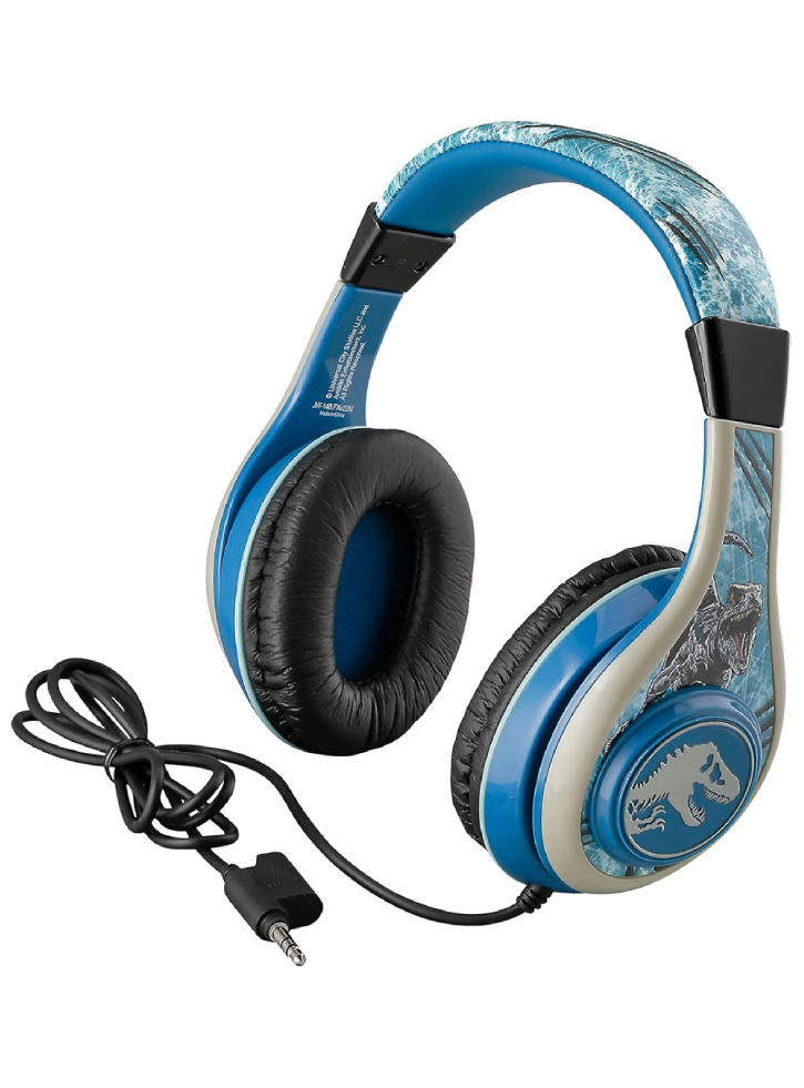 Headphones eKids Jurassic World with Volume Control to protect hearing