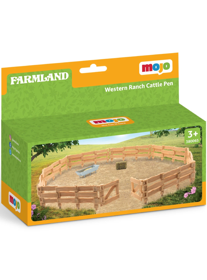 Mojo Western Ranch animal enclosure Country life 11 pieces (MJ-380065)