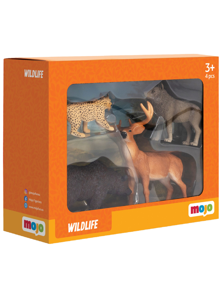 Mojo Starter set Forest Wild animals 4 pcs (MJ-380036)