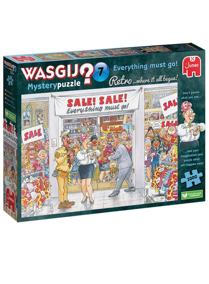 Wasgij Retro Mystery #7 Everything must go (1000 pieces) (JUM0018)