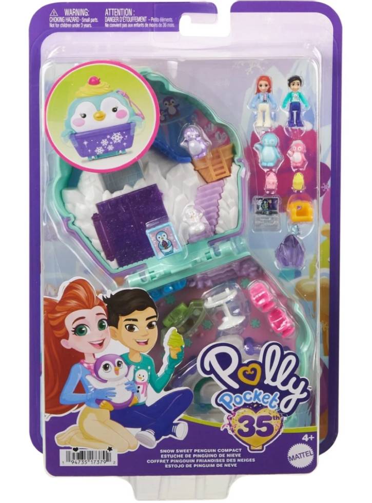 Polly Pocket Snow Sweet Penguin Compact (HRD34)