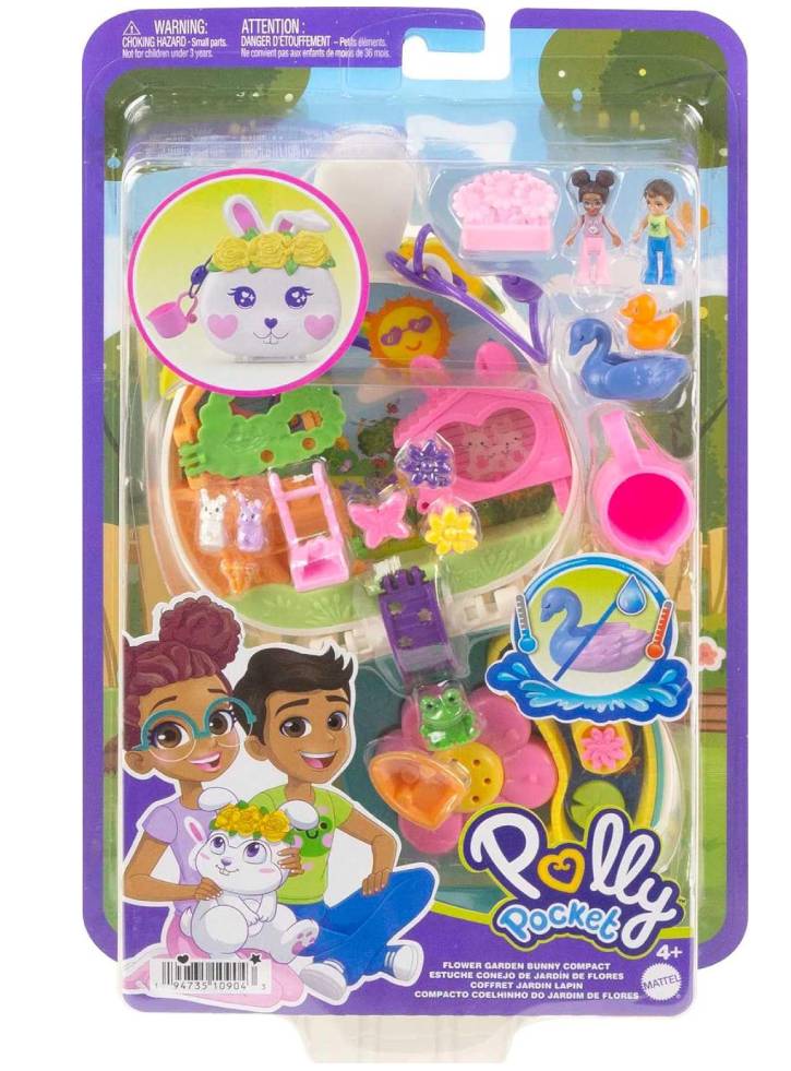 Polly Pocket Flower Garden Bunny Compact (HKV36)