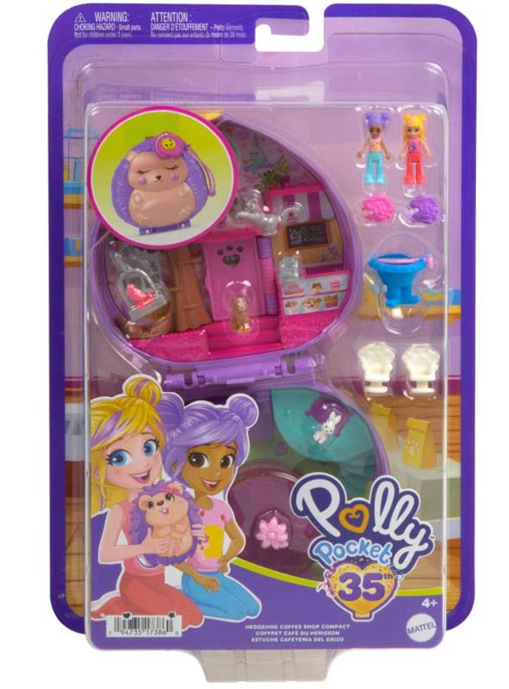 Polly Pocket Hedgehog Coffee Shop Compact (HRD37)