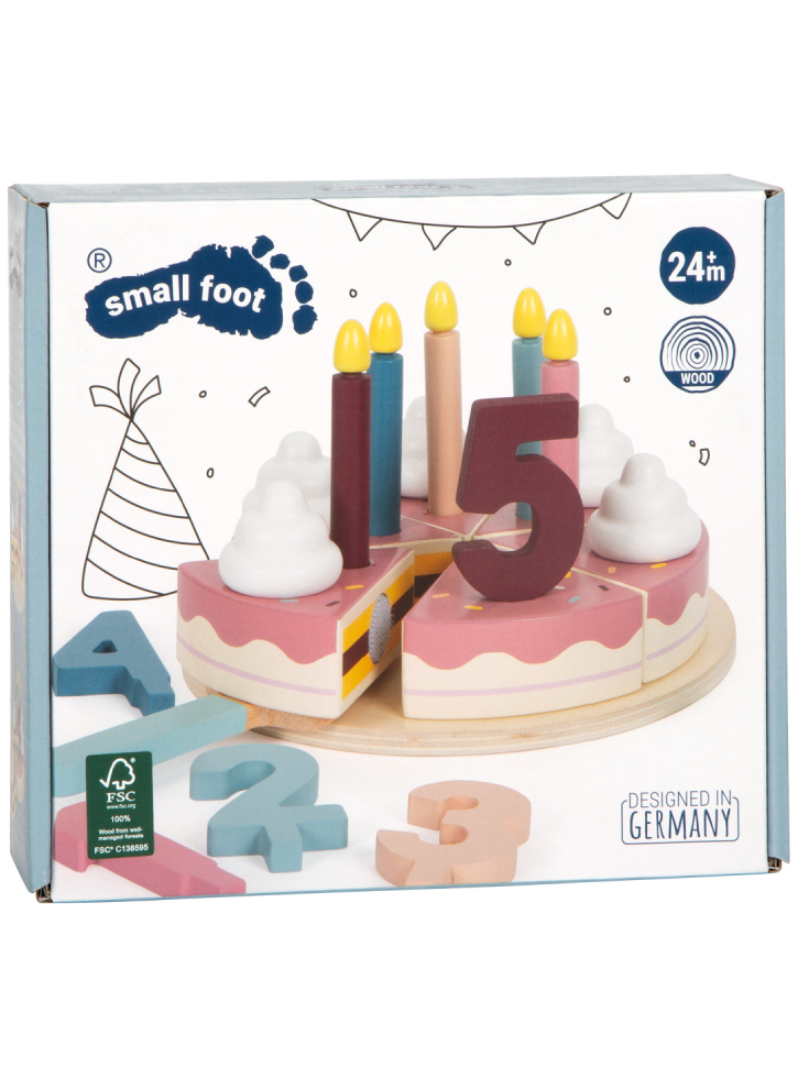 Small Foot Cuttable Birthday Cake tasty (I-SF12453)