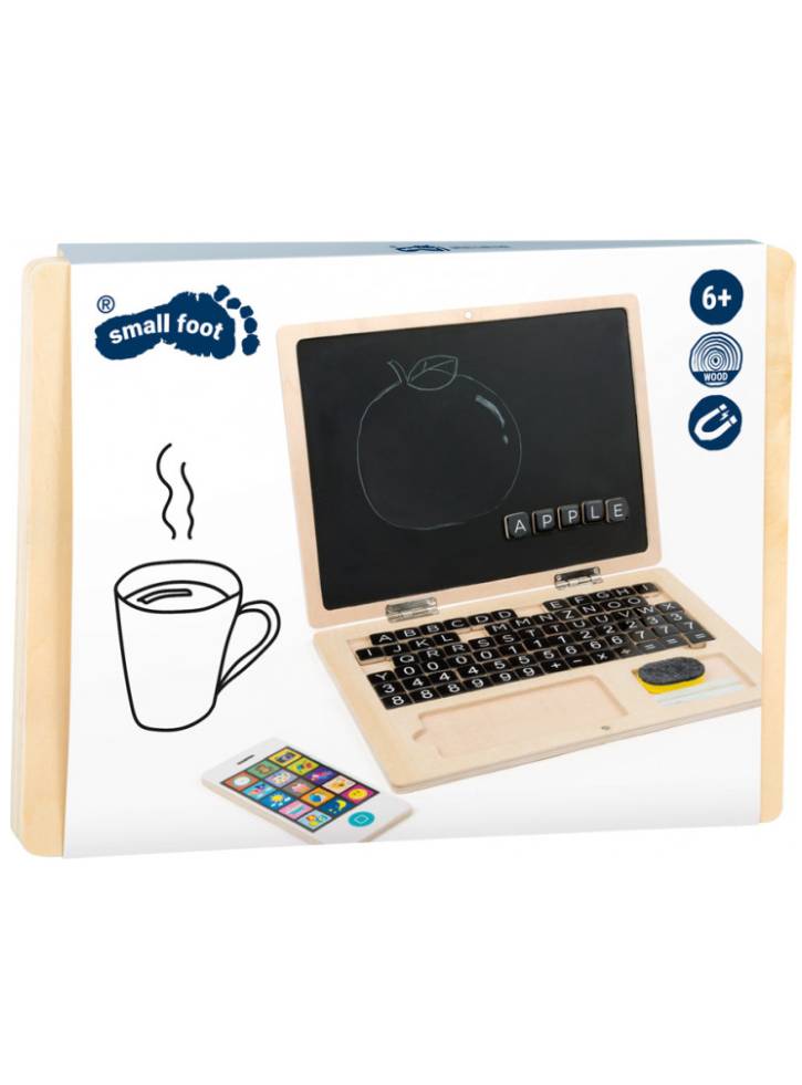 Small Foot Wooden Laptop with Magnet Board (I-SF11193)
