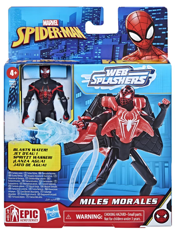 Marvel Spider-Man Web Splashers Miles Morales 10cm (F8402)
