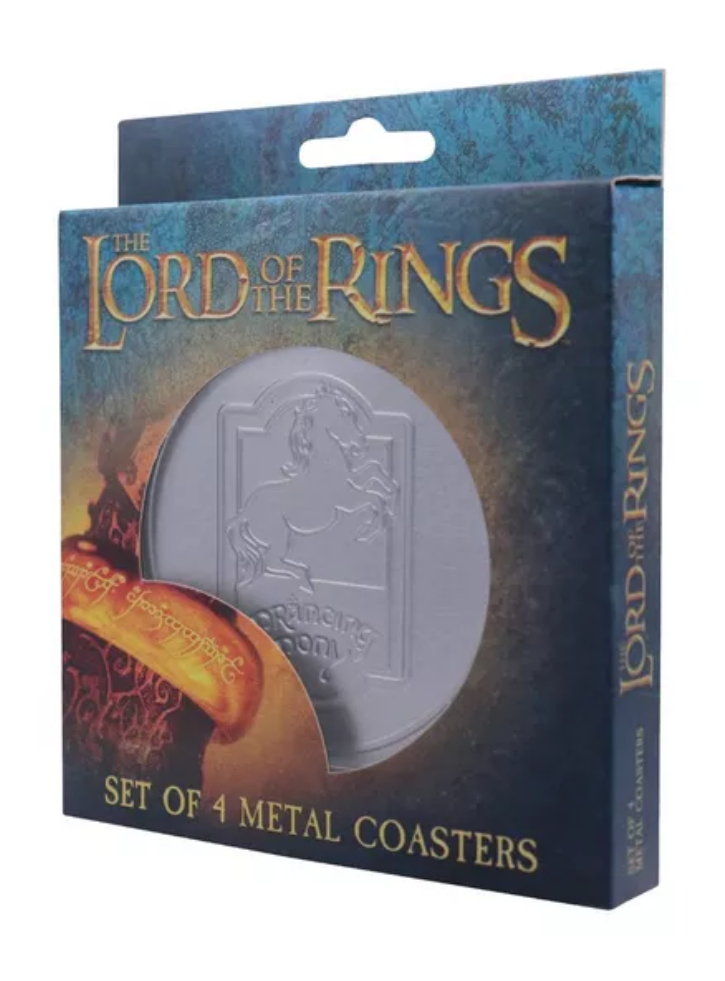The Lord of the Rings Set of 4 Embossed Metal Coasters