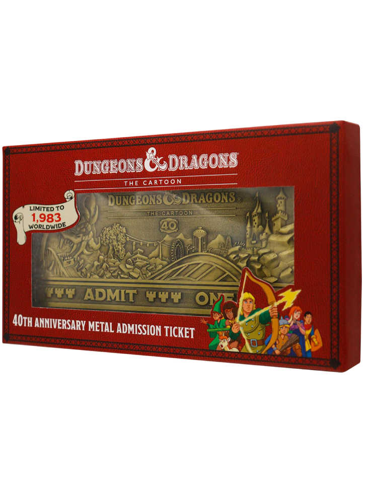 Dungeons & Dragons The Cartoon 40th Anniversary Rollercoaster Ticket