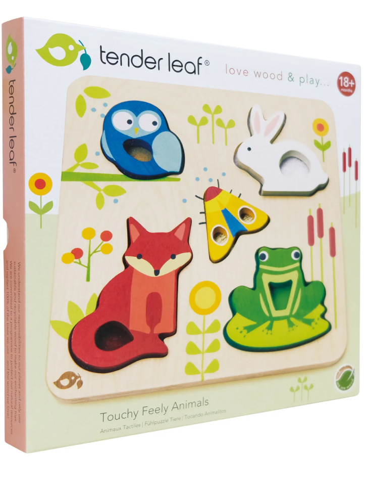 Tender Leaf Puzzle 5 pcs Touchy Feely Animals (TL8417)