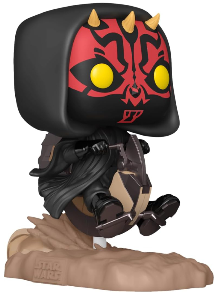 Funko Pop Rides Deluxe Star Wars EP1 The Phantom Menace Anniversary Darth Maul on Bloodfin Speeder #705 11cm
