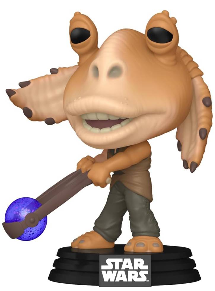 Funko Pop Disney Star Wars EP1 The Phantom Menace Anniversary Jar Jar Binks with Booma Balls #700 9cm