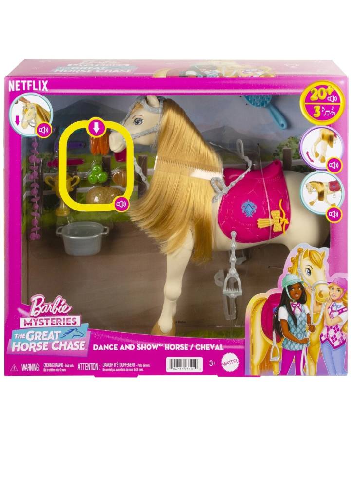 Barbie Mysteries The Great Horse Chase Dance and Show Horse (HXJ42)