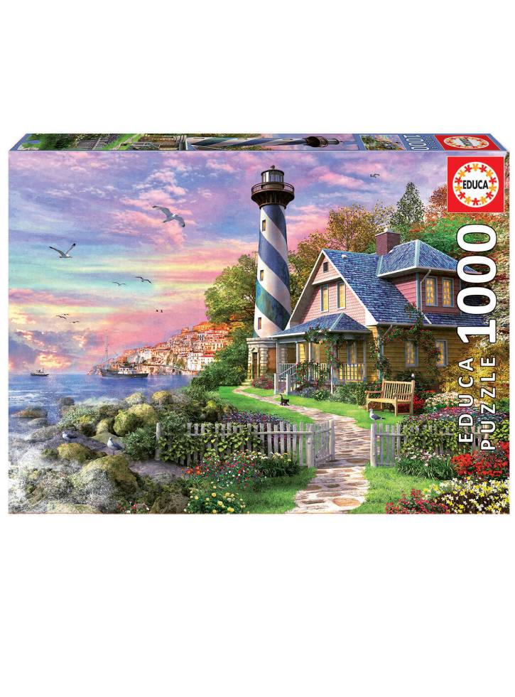 Educa Puzzle 1000 Lighthouse at Rock Bay (017968)