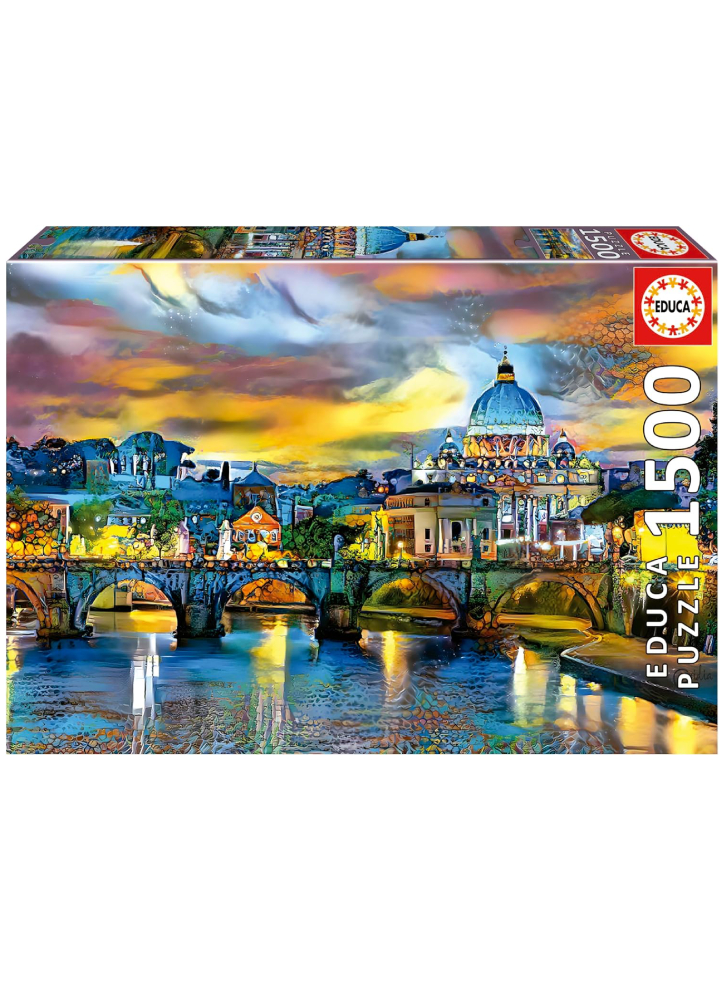 Educa 1500 pcs St Peters Basilica & St Angelo Bridge puzzle ( 80-19617)