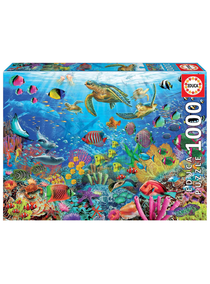 Educa 1000 pcs Tropical Fantasy Turtles Puzzle (80-19266)