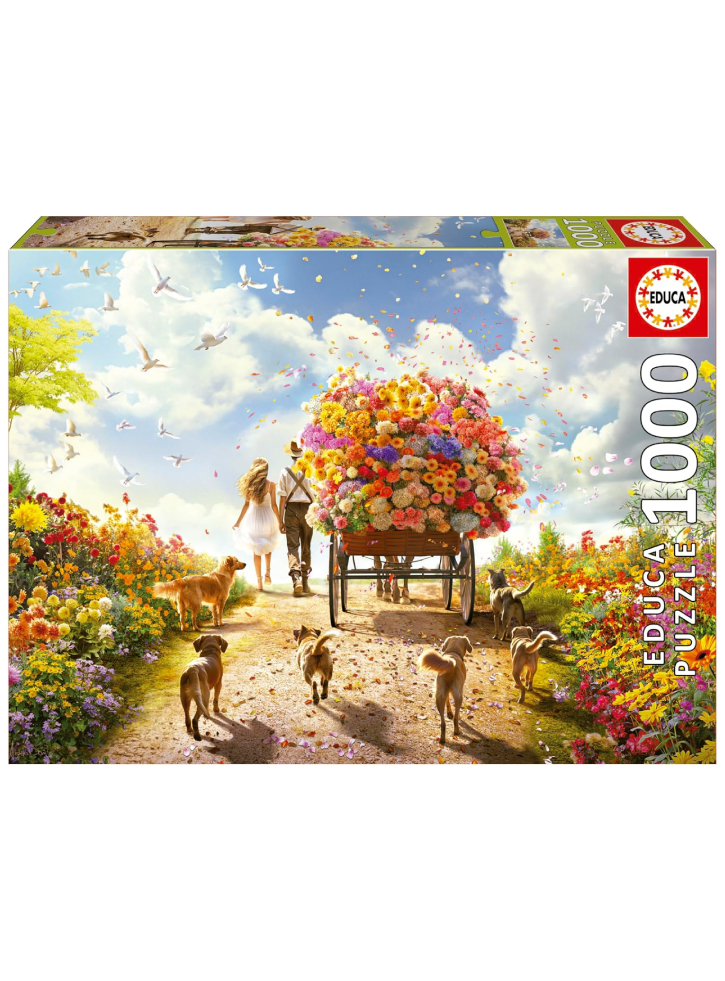 Educa 1000 pcs Carrying Flowers puzzle (80-19921)