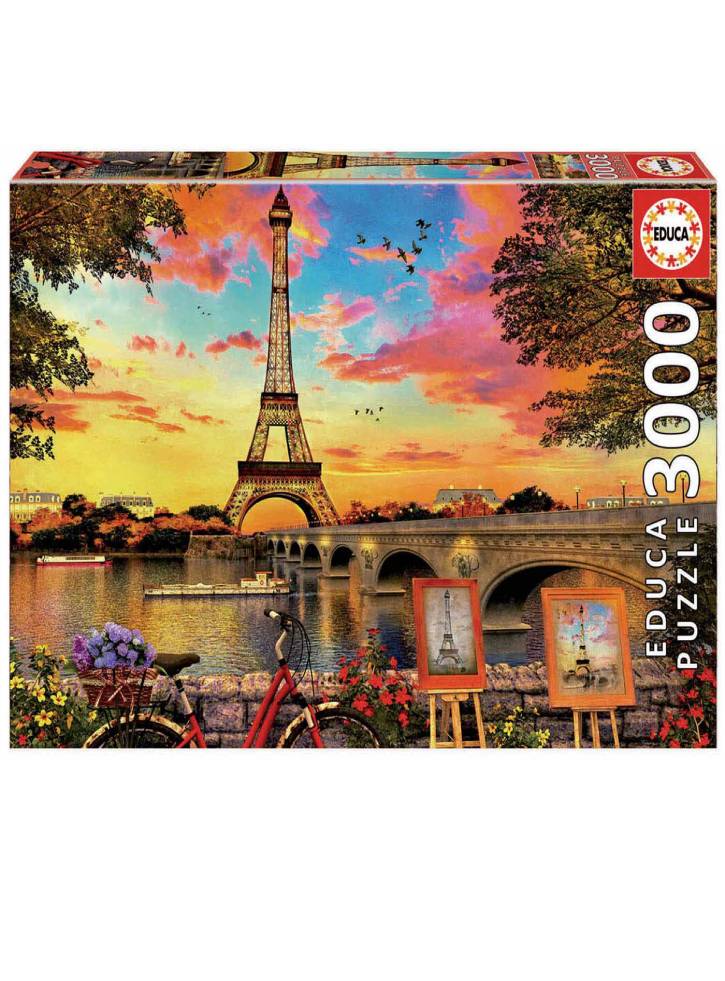 Educa Puzzle 3000 Sunset in Paris (017675)