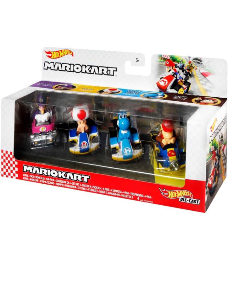 Hot Wheels Mariokart 4 Pack (GXX98)
