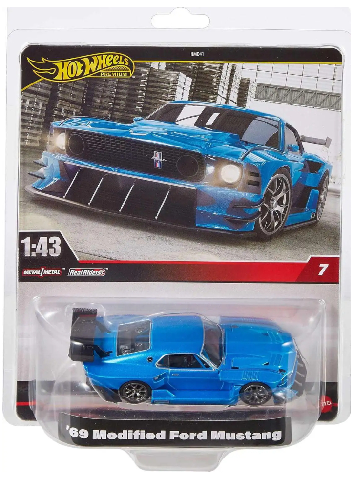 Hot Wheels Premium Real Riders 69 Modified Ford Mustang (1:43rd) (HWT04)