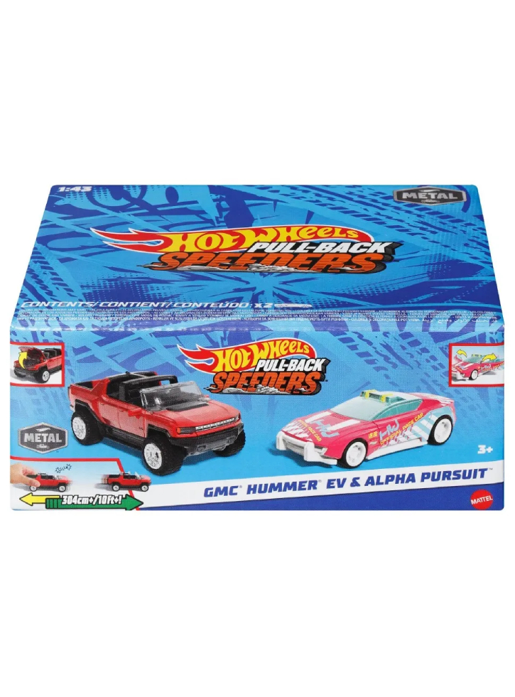 Hot Wheels Pull-Back Speeders GMC Hummer EV Alpha Pursuit (HWH55)