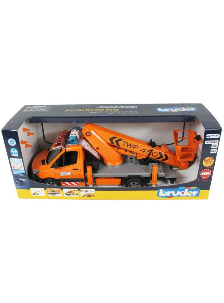 Bruder MB Sprinter with work platform and Light + Sound Module (02679)