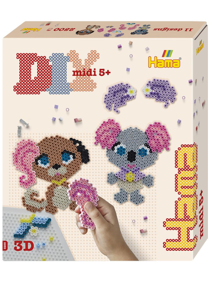 Hama Midi gift box Animal salon (383255)